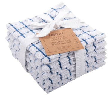 Blue Terry Dish Cloth Set