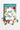 Watercolor Painting Kit with color swatches and a holly wreath design on a white background