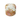 Decorative ceramic box with floral patterns on a white background