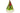 Hen Figurine 7" Green Theme. Cream colored chicken with green upper feathers, red comb and wattle front view