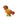 Vase of rooster pecking down