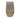 Hand painted vase with floral designs in soft shades of blue, yellow, and cream