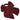 A large bow napkin ring made of plush burgundy velvet, shown against a plain white background.