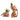 Fitz & Floyd Hand-Painted Earthenware Fall Harvest Pheasant Candleholders