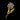 Gold brooch with a diamond-studded flower on a black background