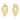 Textured Leaf Shape with Moonstone