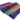 Multicolored fabric with a gradient of purple, blue, and pink on a white background