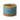 Ceramic container with gradient color design on a white background