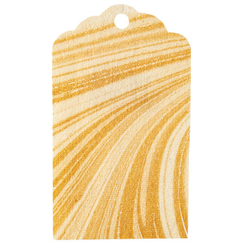 Hester & Cook - Stationery - Gold Leaf Marbled Tags - Pack of 12