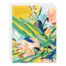 Colorful floral birthday card with text on a white background