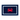Navy blue placemat with a red crab design on a white background