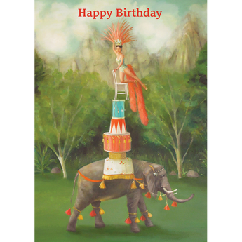 Balancing Act Birthday Card