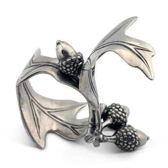 Vagabond House - Pewter Acorn & Oak Leaf Napkin Ring