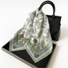 Scarvii - Timeless Floral Square Scarf | Green