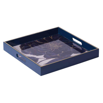 Indigo Garden | 15 Inch Square Tray