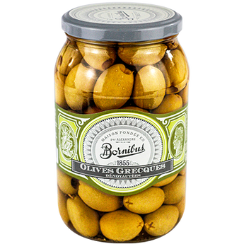 Bornibus Green Pitted Greek Olives - 33.51 oz