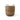 Wicker basket with handles on a white background