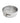 Metal springform pan on a white background