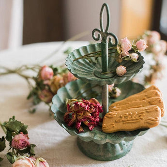 Small Green Iron Decorative Tray