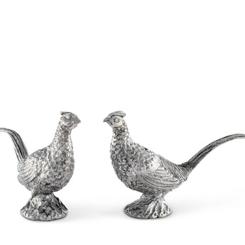 Pewter Pheasant Salt & Pepper Shaker Set