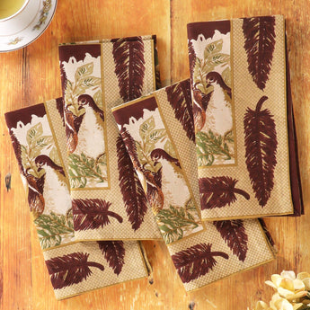 April Cornell - Pheasant Napkin Set of 4