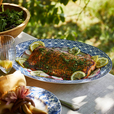 Newport Garden Gate | Oval Rimmed Platter