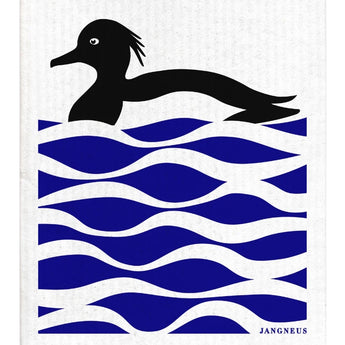 Black & Blue Duck Swedish Dishcloth