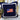 Navy blue pillow with American flag design on a white wooden surface