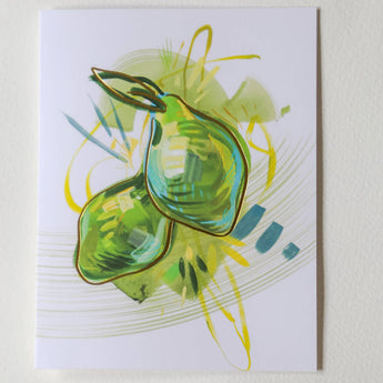 Twist of Lime | Citrus Gold Foil Greeting Card