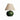 Oscar Mini Lamp - Green Crackle Glaze - Linen Shade  - 8"