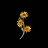 Michael Michaud Golden Daisy Brooch