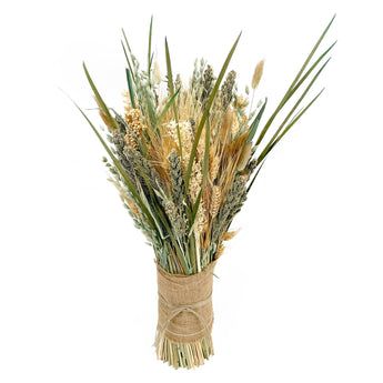 Green & Natural Grains Sheaf Centerpiece