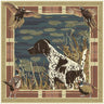 Pheasant Watch Silk Scarf | Navy & Wine