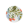 Seedlings - A Bug's Life Seedlings Coaster. Butterflies, ladybugs and caterpillars wander through Green plants with red flowers on a light blue background.