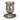 HomArt low silver candle holder hammered finish