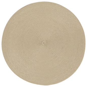 Now Designs by Danica - Disko Light Taupe Round Placemat