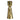 Brass candle holder with a textured design on a white background
