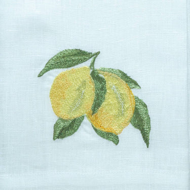 Detail of Embroidered Lemons