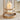 Gold and glass pillar candle holder