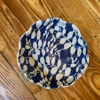 Aspen Cobalt Scalloped Bowl, Med