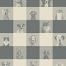 Checkered pattern with images of dogs and cats in each square.