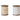 Two Wooden spools one with gold and one with silver metallic ribbon, both ribbons have a cotton fringe edge