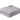 Image shows Faribault Mill’s Dove Grey bed blanket, folded