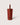 Red wool wine bag with leather handle