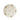 Cream colored scalloped oyster plate with flowers
