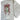 Cream colored towel with embroidered mistletoe