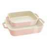 Staub Ceramic Baking Dish Set of 2 | Light Pink