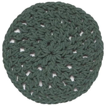 Jade green knotted trivet