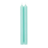 Caspari Duet Crown Candles 10” | Aqua