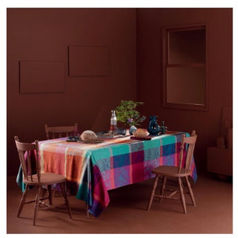 Garnier Thiebaut Mille Petales Floralies Jacquard Tablecloth.